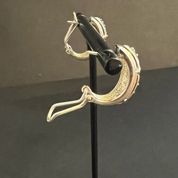 Sterling Silver Amethyst Earrings - Picture 6 of 7